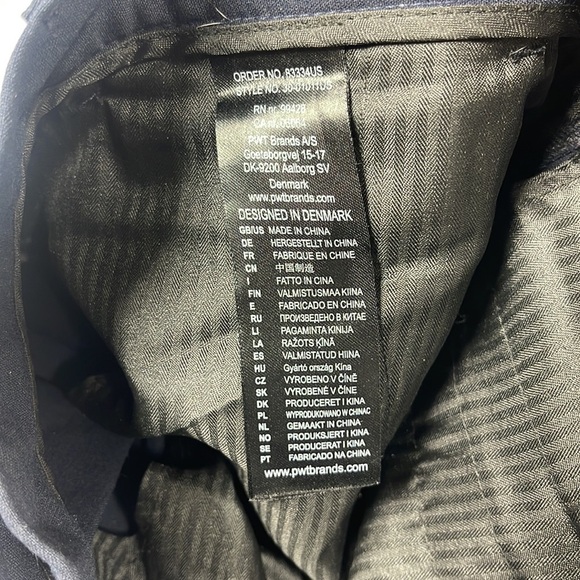 Lindbergh Men's Navy Ankle Grazer Trousers Pants Size Medium M - Picture 5 of 9